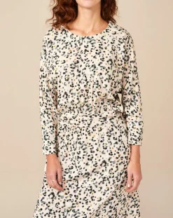 Bellerose Robes|Robe Allston Léopard écrue