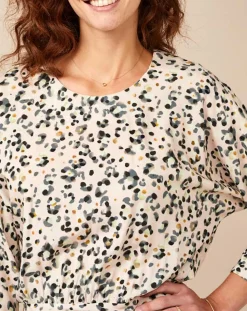 Bellerose Robes|Robe Allston Léopard écrue