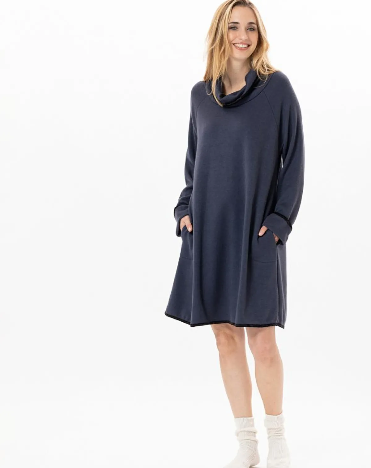 Le Chat Robes|Robe Alpaga marine