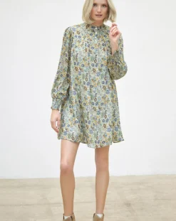 Caroll Robes|Robe Anderson imprimée paille