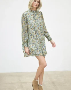 Caroll Robes|Robe Anderson imprimée paille