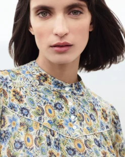 Caroll Robes|Robe Anderson imprimée paille