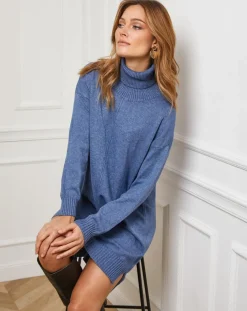 Fleur de cachemire Robes|Robe Anna indigo