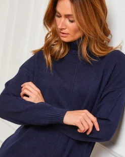 Fleur de cachemire Robes|Robe Anna marine