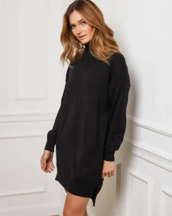 Fleur de cachemire Robes|Robe Anna noire