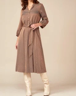 Bellerose Robes|Robe Armory à pois marron