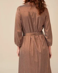Bellerose Robes|Robe Armory à pois marron