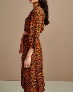 Bellerose Robes|Robe Armory Léopard orange