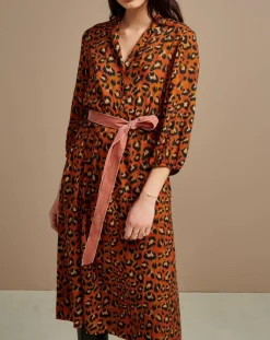 Bellerose Robes|Robe Armory Léopard orange