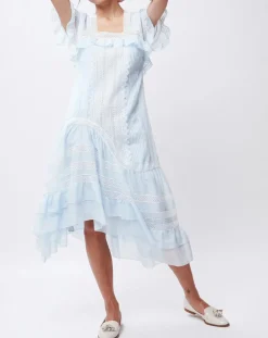 John Galliano Robes|Robe Baby bleu/blanc