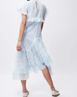John Galliano Robes|Robe Baby bleu/blanc