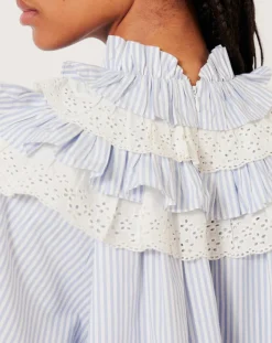 Manoush Robes|Robe Baby Sailor rayée bleue