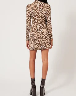 Manoush Robes|Robe Basic imprimée léopard