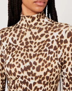 Manoush Robes|Robe Basic imprimée léopard