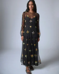 Manoush Robes|Robe Bloom Romance noire