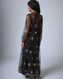 Manoush Robes|Robe Bloom Romance noire