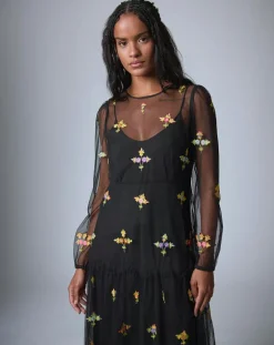 Manoush Robes|Robe Bloom Romance noire