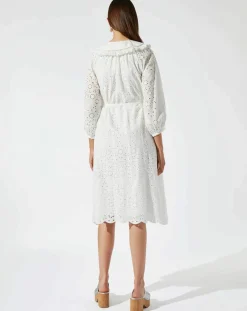 Manoush Robes|Robe Broderie blanche