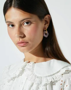 Manoush Robes|Robe Broderie blanche