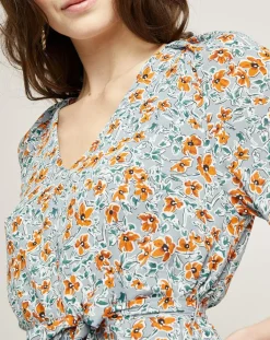 See u Soon Robes|Robe Budapest imprimée bleue