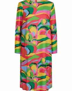 Manoush Robes|Robe Caftan Purple Country Pop fluo