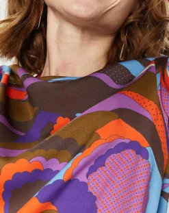 Manoush Robes|Robe Caftan Purple Country Pop lilas