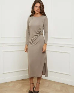 L'Armoire de Suzette Robes|Robe Celeste taupe