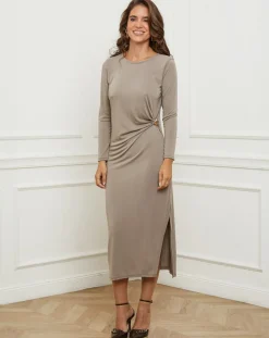 L'Armoire de Suzette Robes|Robe Celeste taupe