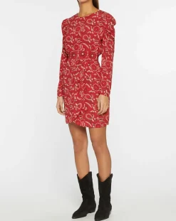 Suncoo Robes|Robe Cennet imprimée rouge