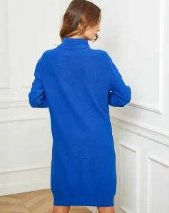 Fleur de cachemire Robes|Robe Charlotte bleu roi