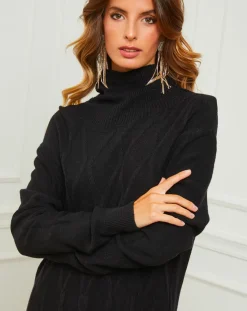 Fleur de cachemire Robes|Robe Charlotte noire