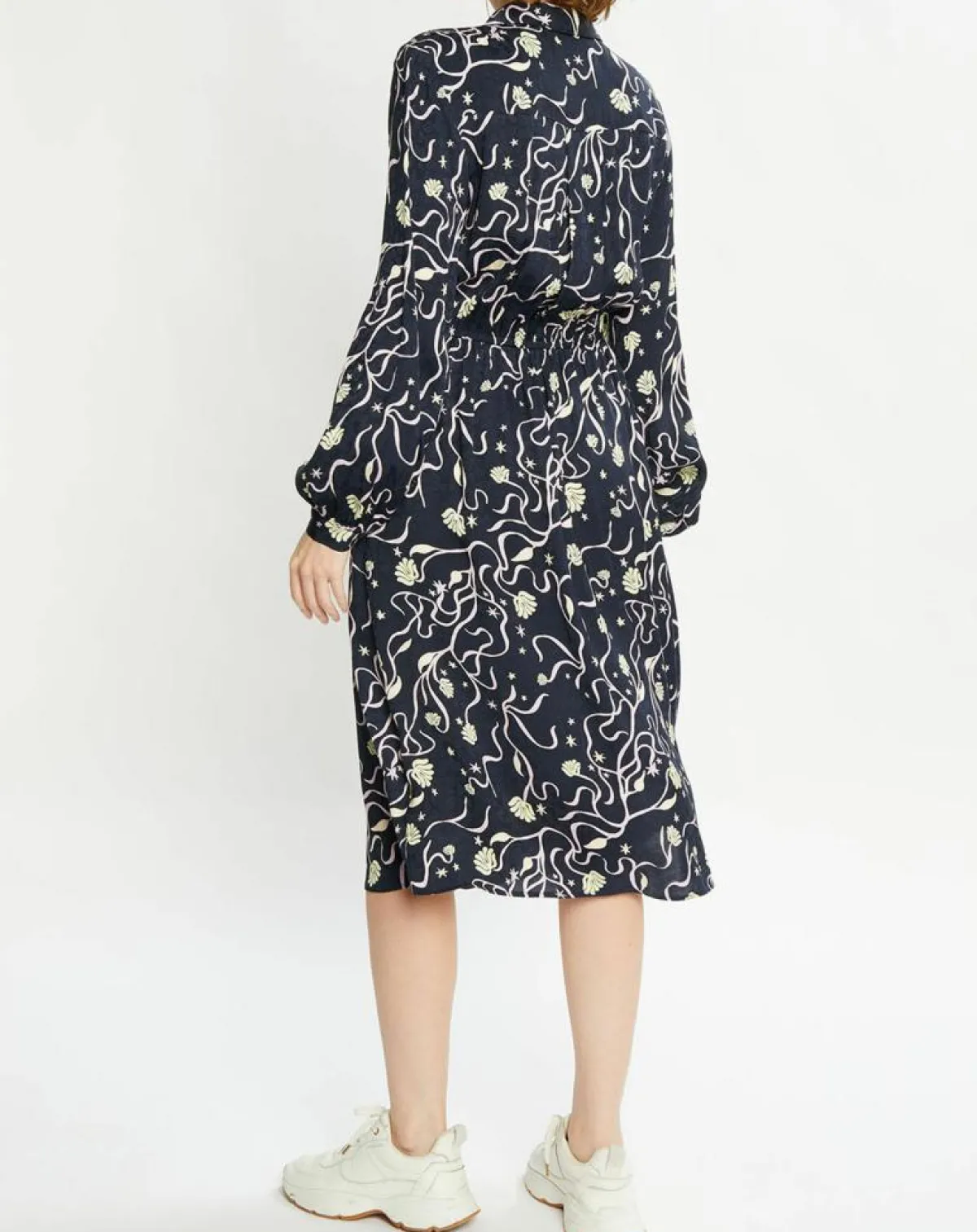 Scotch & Soda Robes|Robe Chemise Cosmos bleu nuit/violet