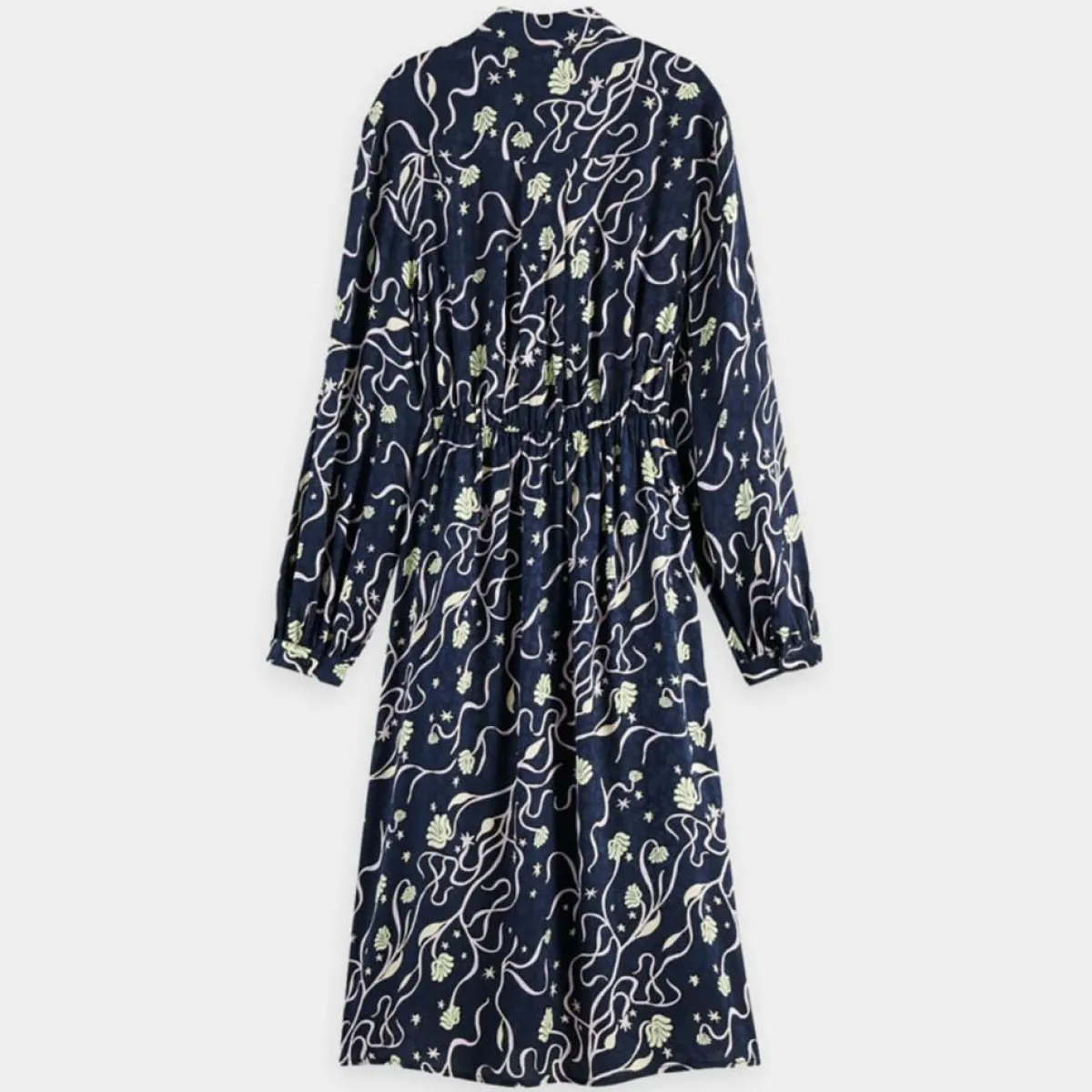 Scotch & Soda Robes|Robe Chemise Cosmos bleu nuit/violet