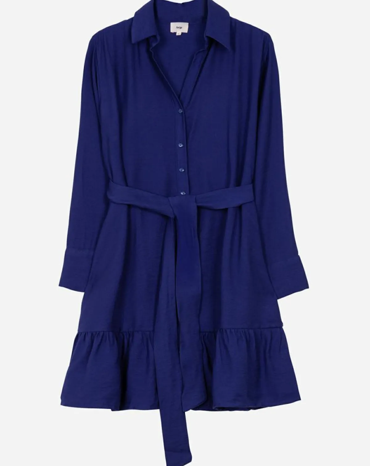An'ge Robes|Robe chemise courte Mira bleu électrique