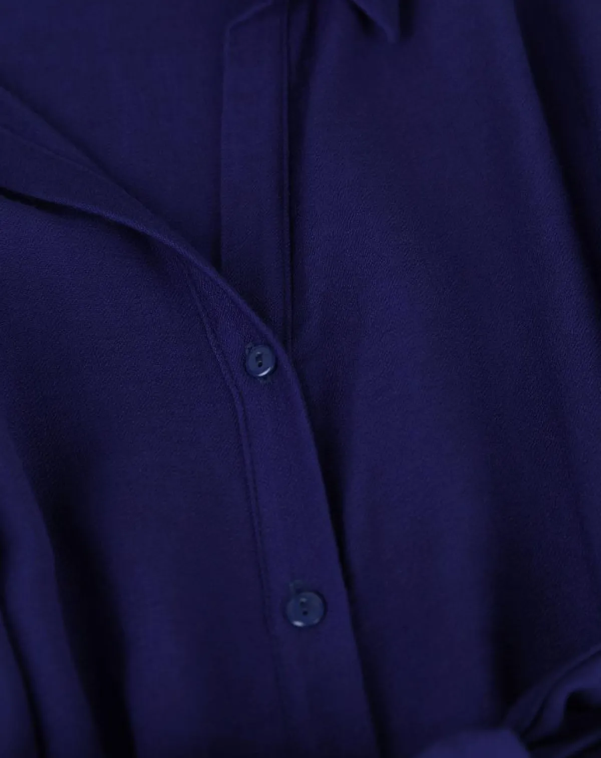 An'ge Robes|Robe chemise courte Mira bleu électrique