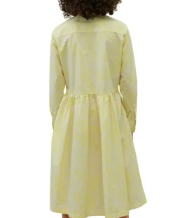 Marc O'Polo Robes|Robe chemise Mid Coton Bio Poche jaune