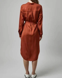 Marc O'Polo Robes|Robe chemise orange