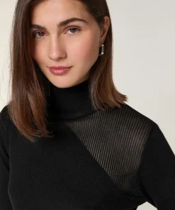 Rodier Robes|Robe Chérie en Laine mélangé noire