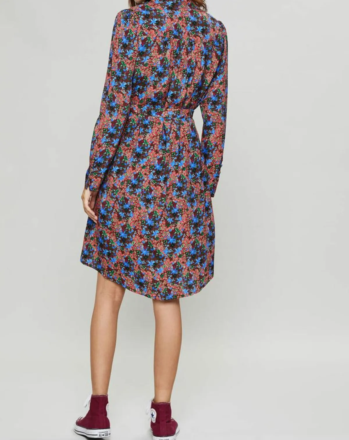 Suncoo Robes|Robe Cidjie imprimée bleu/marron