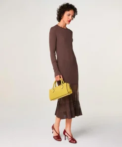 Rodier Robes|Robe Claire-Lise marron écorce