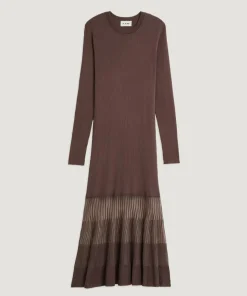 Rodier Robes|Robe Claire-Lise marron écorce