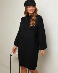 Soft Cashmere Robes|Robe Claudine noire