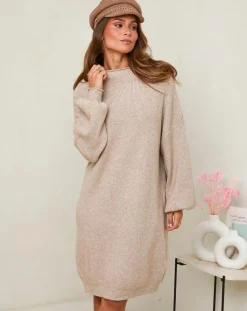 Soft Cashmere Robes|Robe Claudine taupe