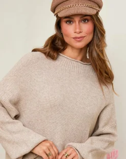 Soft Cashmere Robes|Robe Claudine taupe