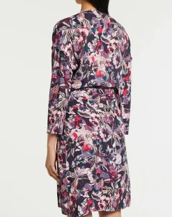 Suncoo Robes|Robe Clavie imprimée rose/violet