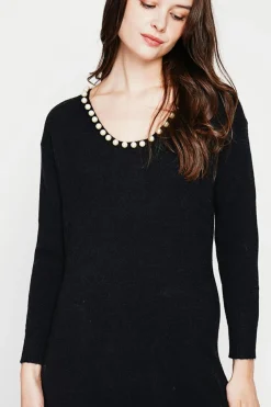 C&Jo Robes|Robe col perle noir