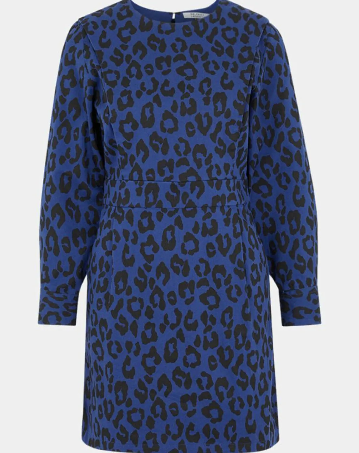 Galeries Lafayette Robes|Robe court en Coton bio Clara imprimé léopard bleu/noir