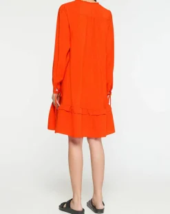 Scotch & Soda Robes|Robe courte à volants rouge