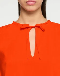 Scotch & Soda Robes|Robe courte à volants rouge