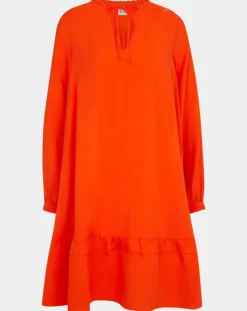 Scotch & Soda Robes|Robe courte à volants rouge